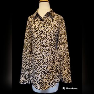 Nanette Lepore Leopard Print Blouse
